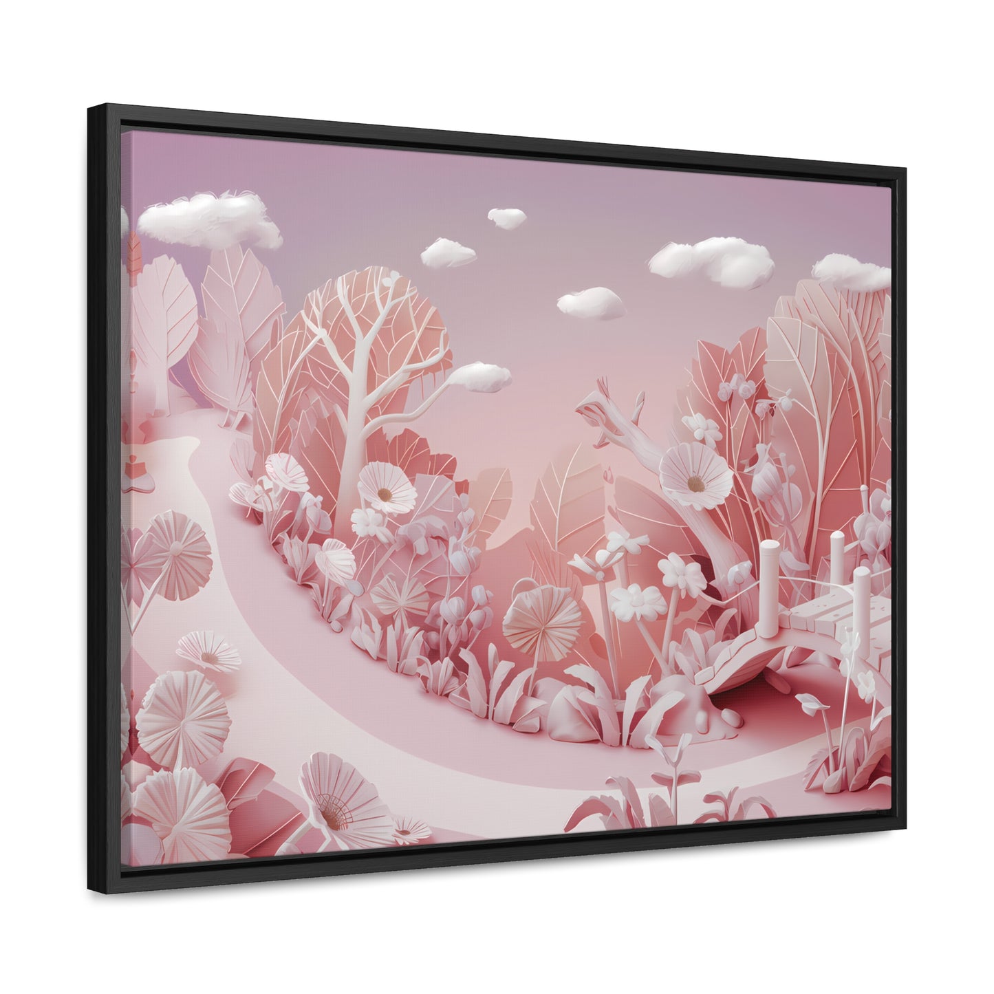 Whimsical Dawn Garden - Gallery Canvas Wraps, Horizontal Frame