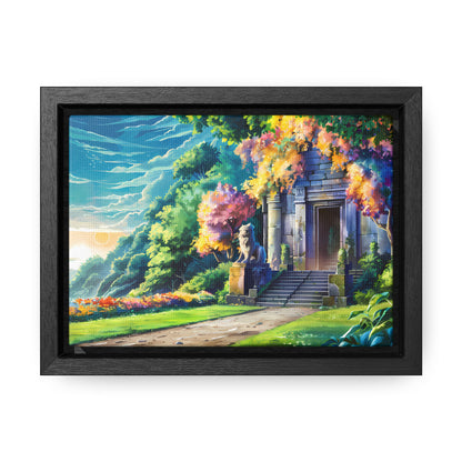 Sanctuary of the Forgotten Dawn - Gallery Canvas Wraps, Horizontal Frame