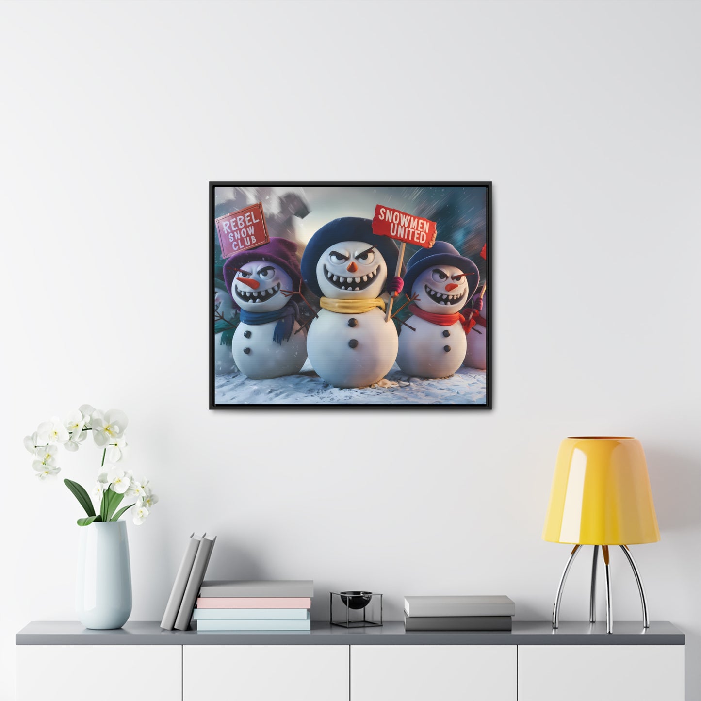 Frosty Revolt - Gallery Canvas Wraps, Horizontal Frame