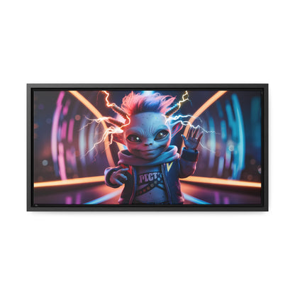 "Neon Spark" - Gallery Canvas Wraps, Horizontal Frame