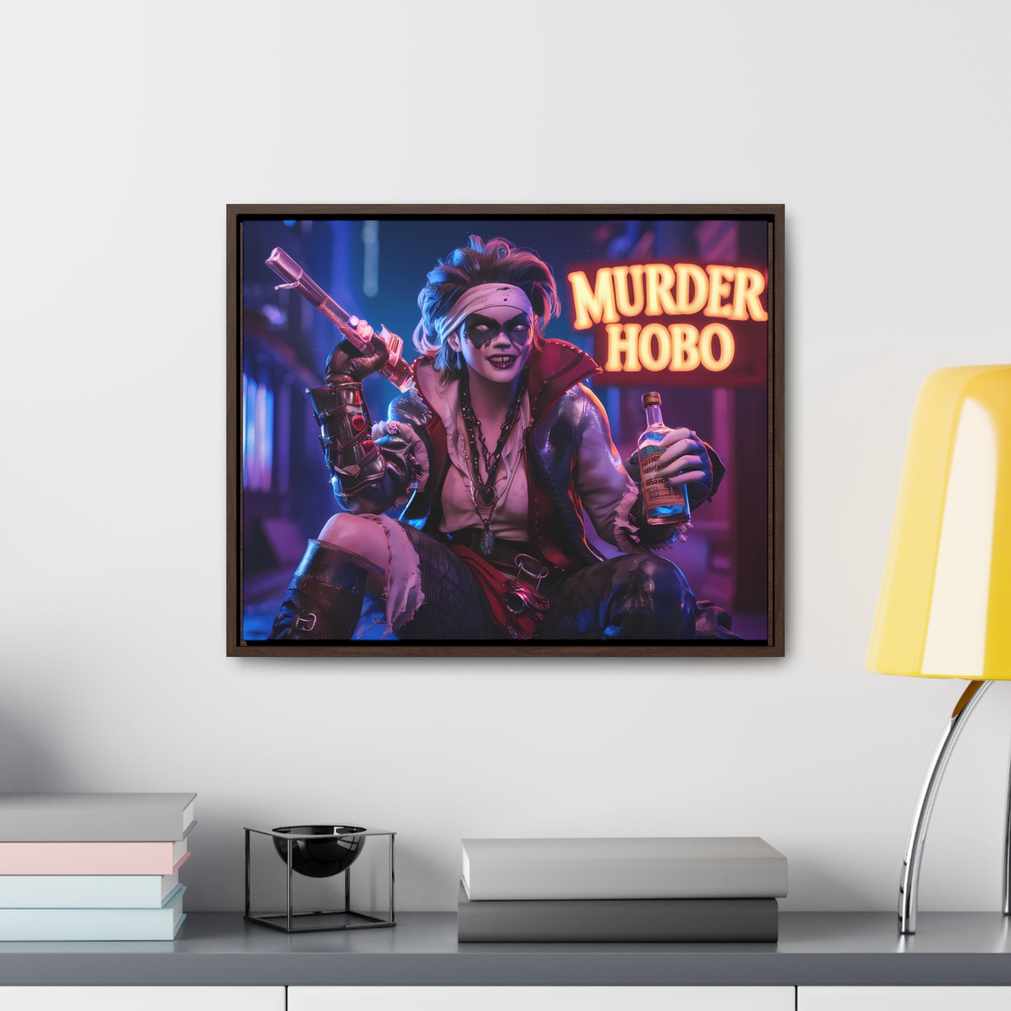 Neon Anarchy - Gallery Canvas Wraps, Horizontal Frame