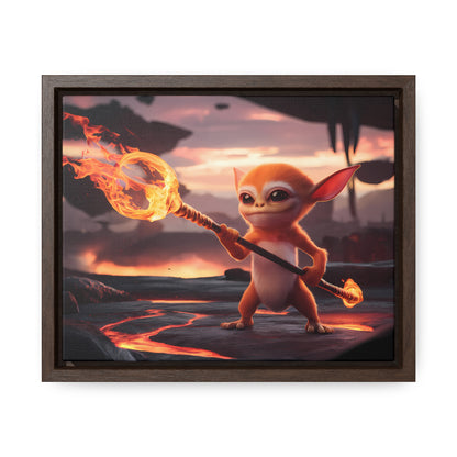 "Guardian of the Flame" - Gallery Canvas Wraps, Horizontal Frame