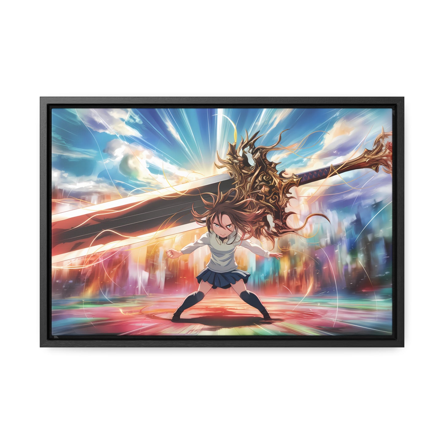 Blade of the Infinite Resolve - Gallery Canvas Wraps, Horizontal Frame