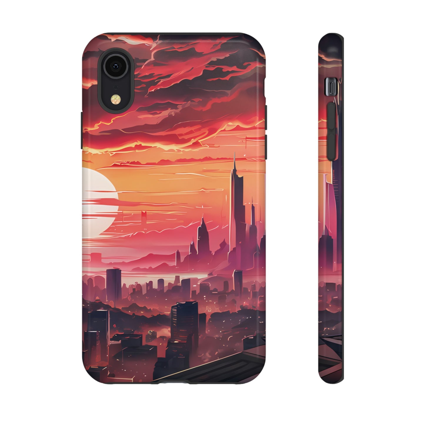 Anime City at Dawn - Smartphone Tough Cases