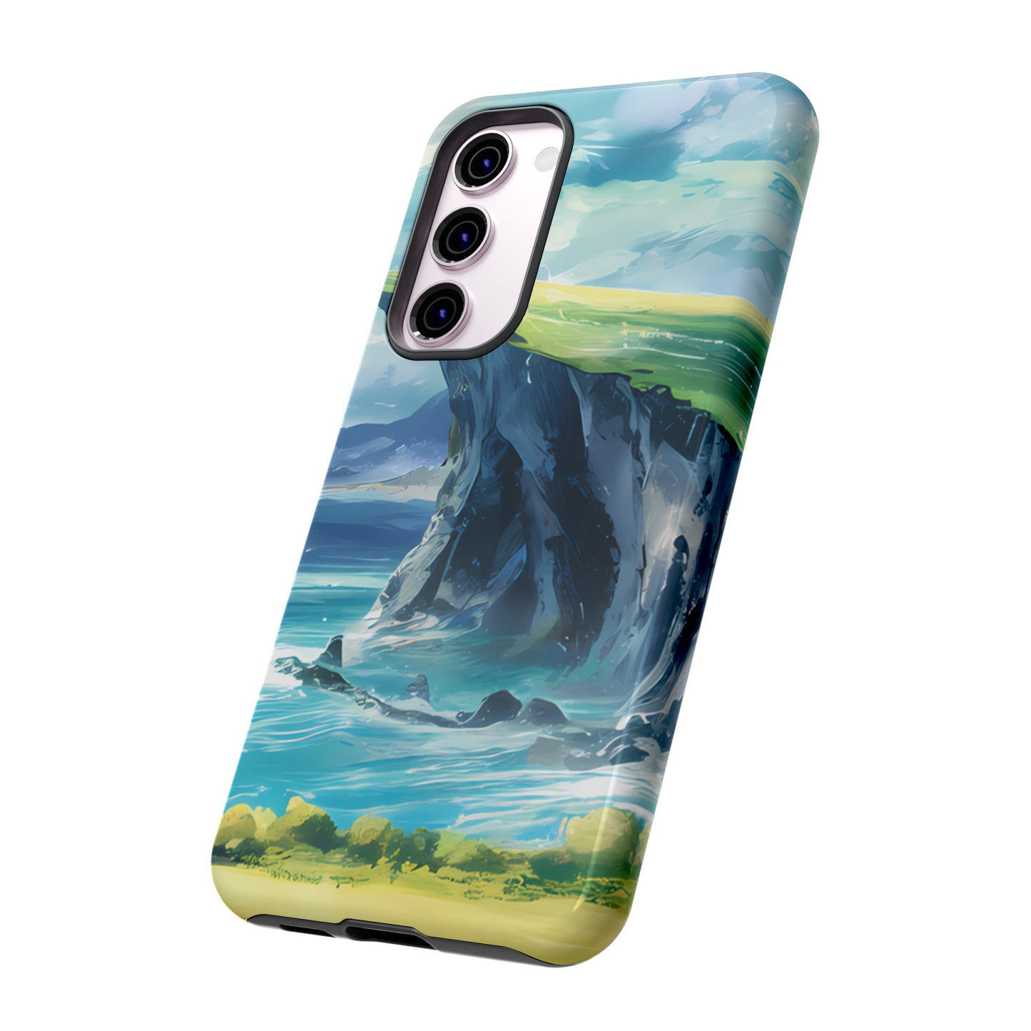 Anime Cliff by the Sea - Smartphone Tough Cases