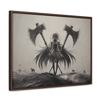 "Abyssal Valkyrie" - Gallery Canvas Wraps, Horizontal Frame