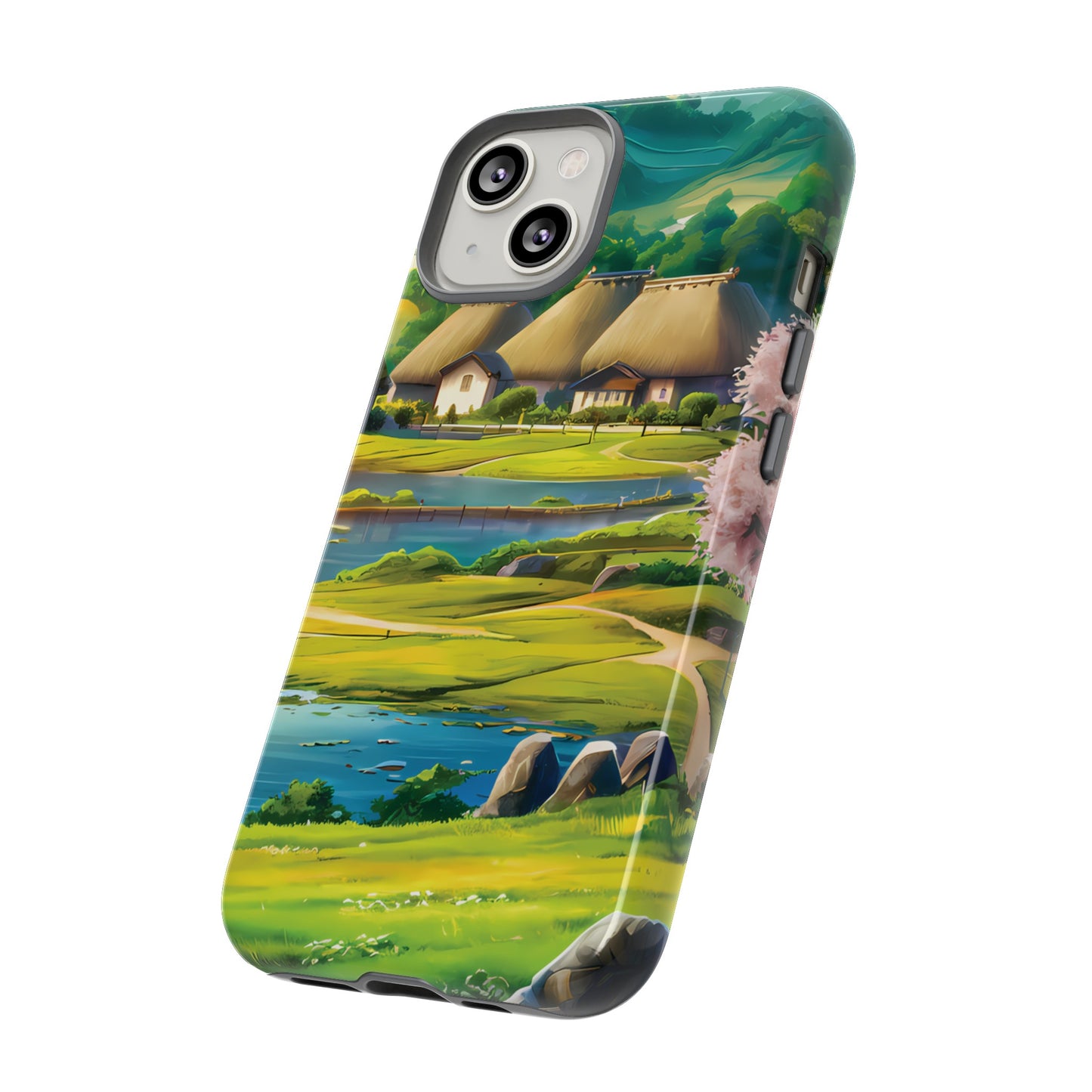 Idyllic Anime Village - Smartphone Tough Cases