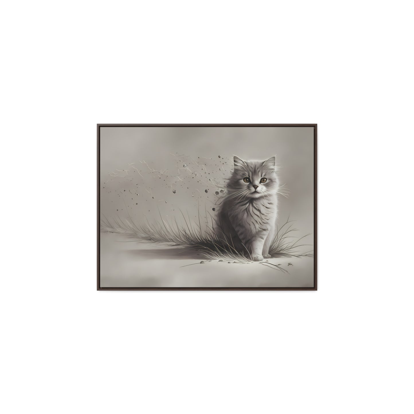 Whiskers in the Wind - Gallery Canvas Wraps, Horizontal Frame