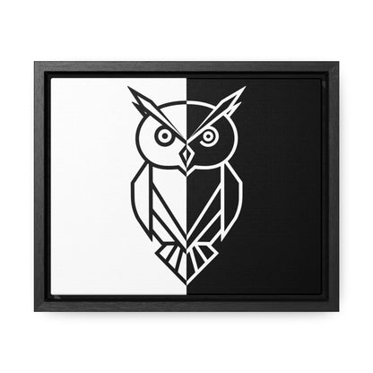 Duality of the Owl - Gallery Canvas Wraps, Horizontal Frame