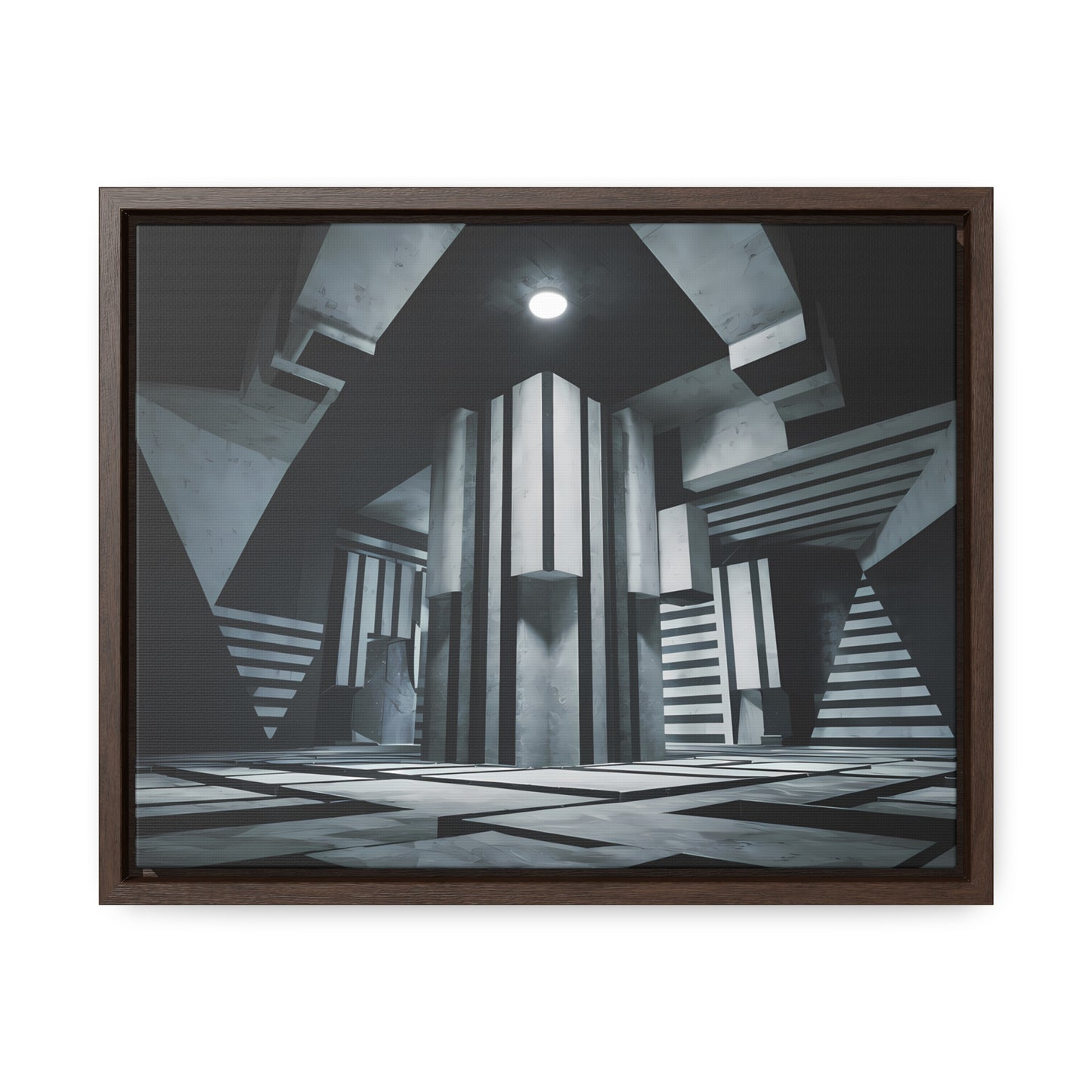 The Geometry of Shadows - Gallery Canvas Wraps, Horizontal Frame