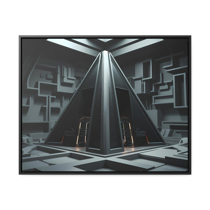 Sanctum of the Obsidian Pyramid - Gallery Canvas Wraps, Horizontal Frame