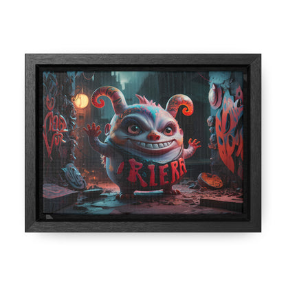 Midnight Mischief in the Alley - Gallery Canvas Wraps, Horizontal Frame