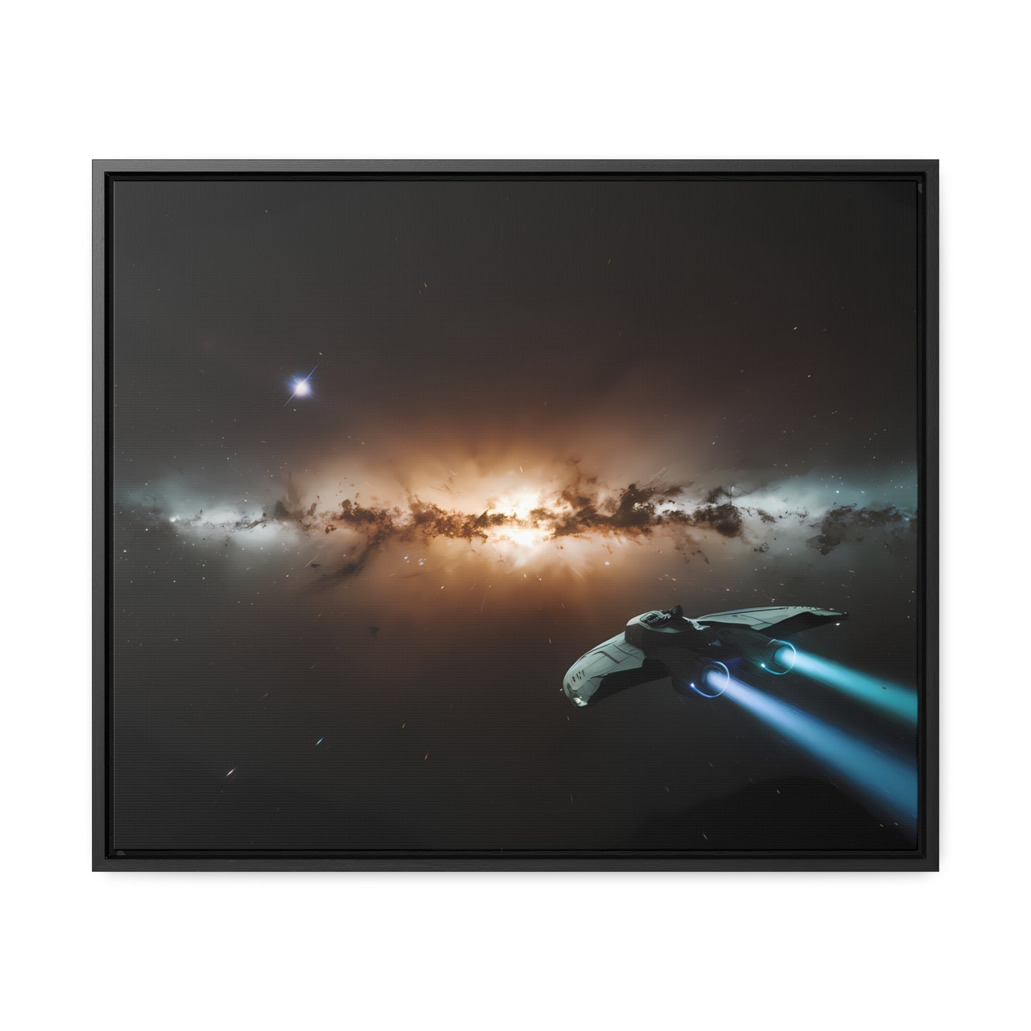 Voyage Through the Cosmic Abyss - Gallery Canvas Wraps, Horizontal Frame