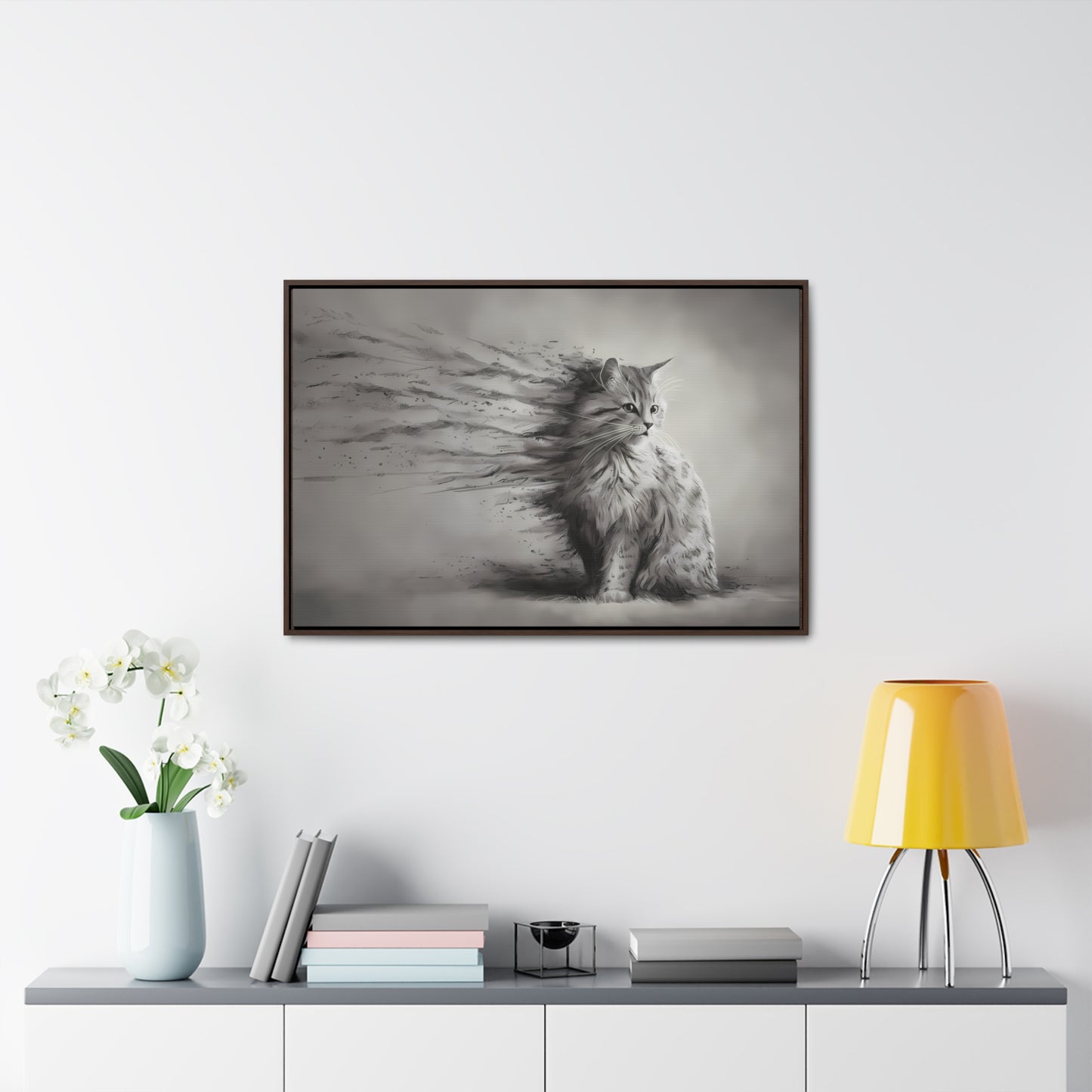 Ephemeral Whiskers - Gallery Canvas Wraps, Horizontal Frame