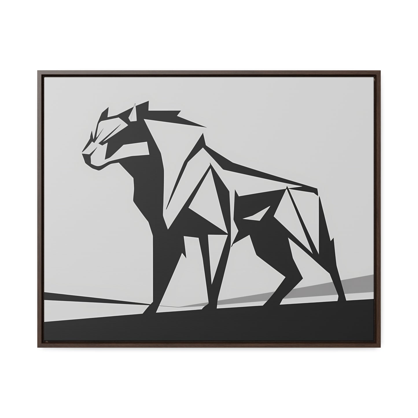 Geometric Beast - Gallery Canvas Wraps, Horizontal Frame