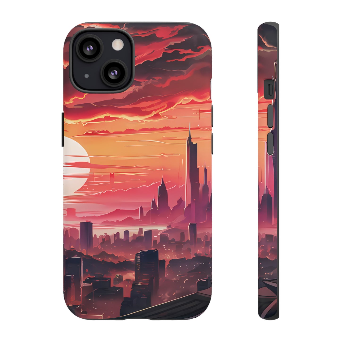 Anime City at Dawn - Smartphone Tough Cases