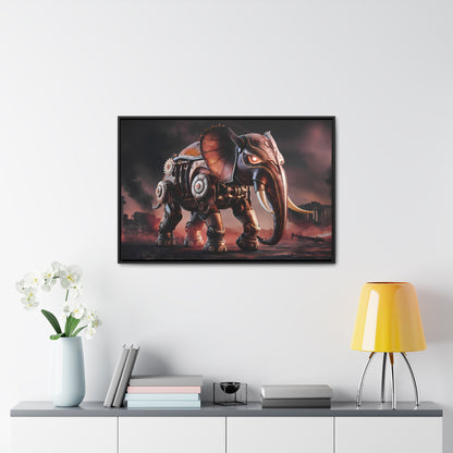 "Mechanized Titan of the Wasteland" - Gallery Canvas Wraps, Horizontal Frame