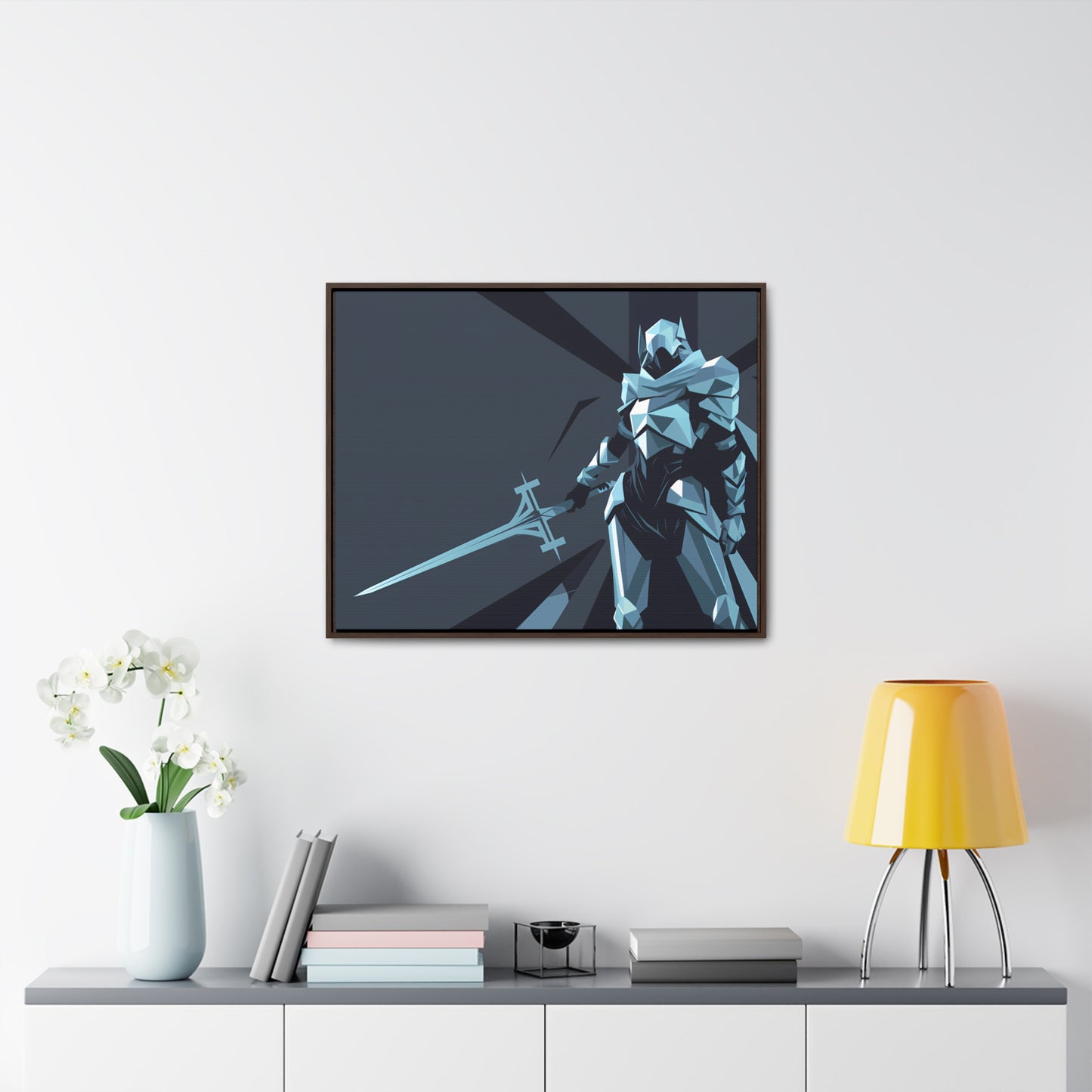 Knight of the Shattered Realm - Gallery Canvas Wraps, Horizontal Frame