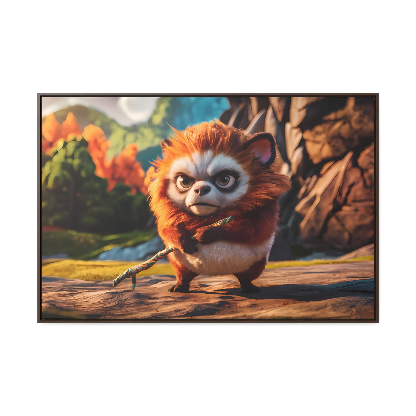 Guardian of the Enchanted Forest - Gallery Canvas Wraps, Horizontal Frame