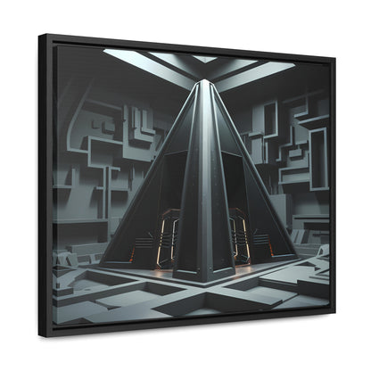 Sanctum of the Obsidian Pyramid - Gallery Canvas Wraps, Horizontal Frame