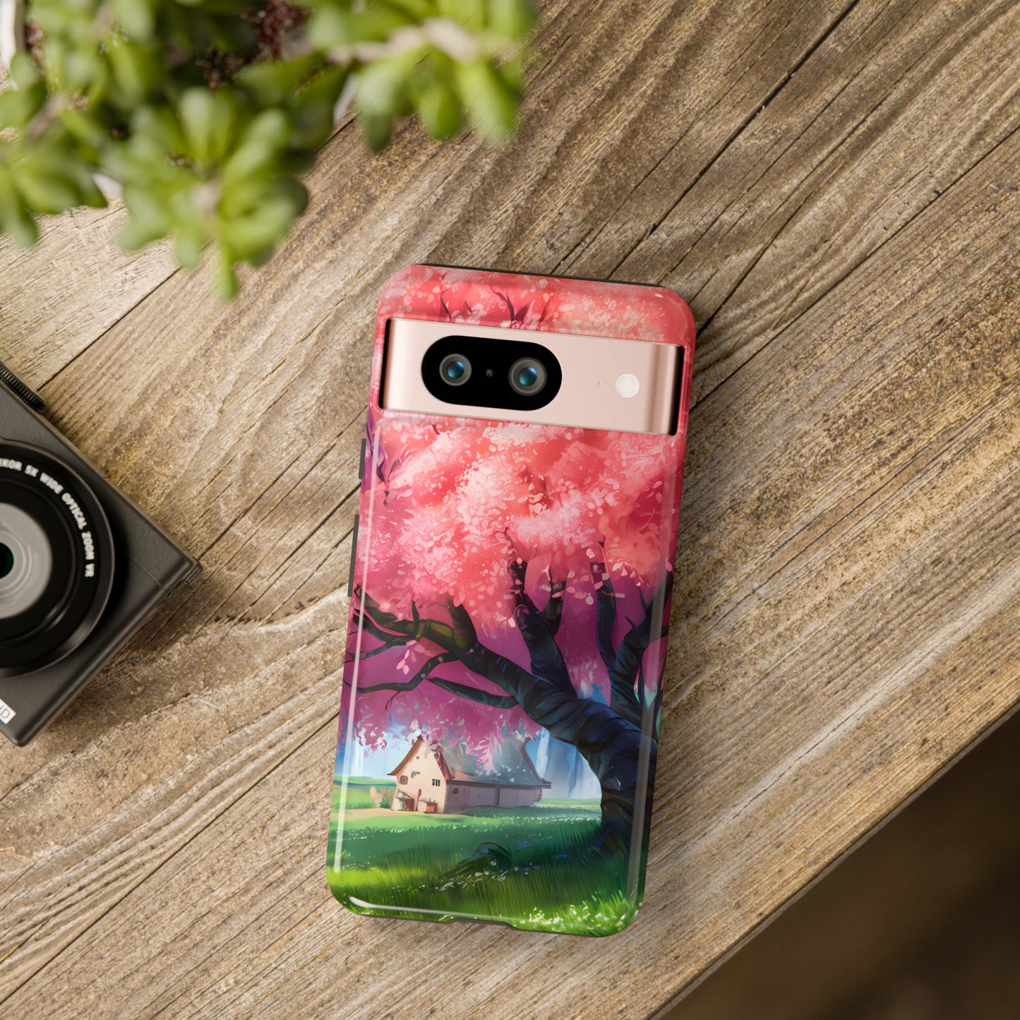 Idyllic Cherry Blossom and a Hut - Smartphone Tough Cases