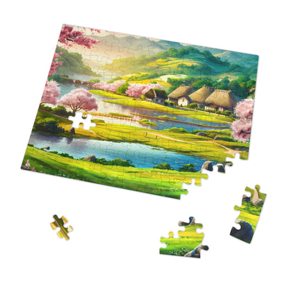 Tranquil Spring Village - Jigsaw Puzzle (30, 110, 252, 500,1000-Piece)