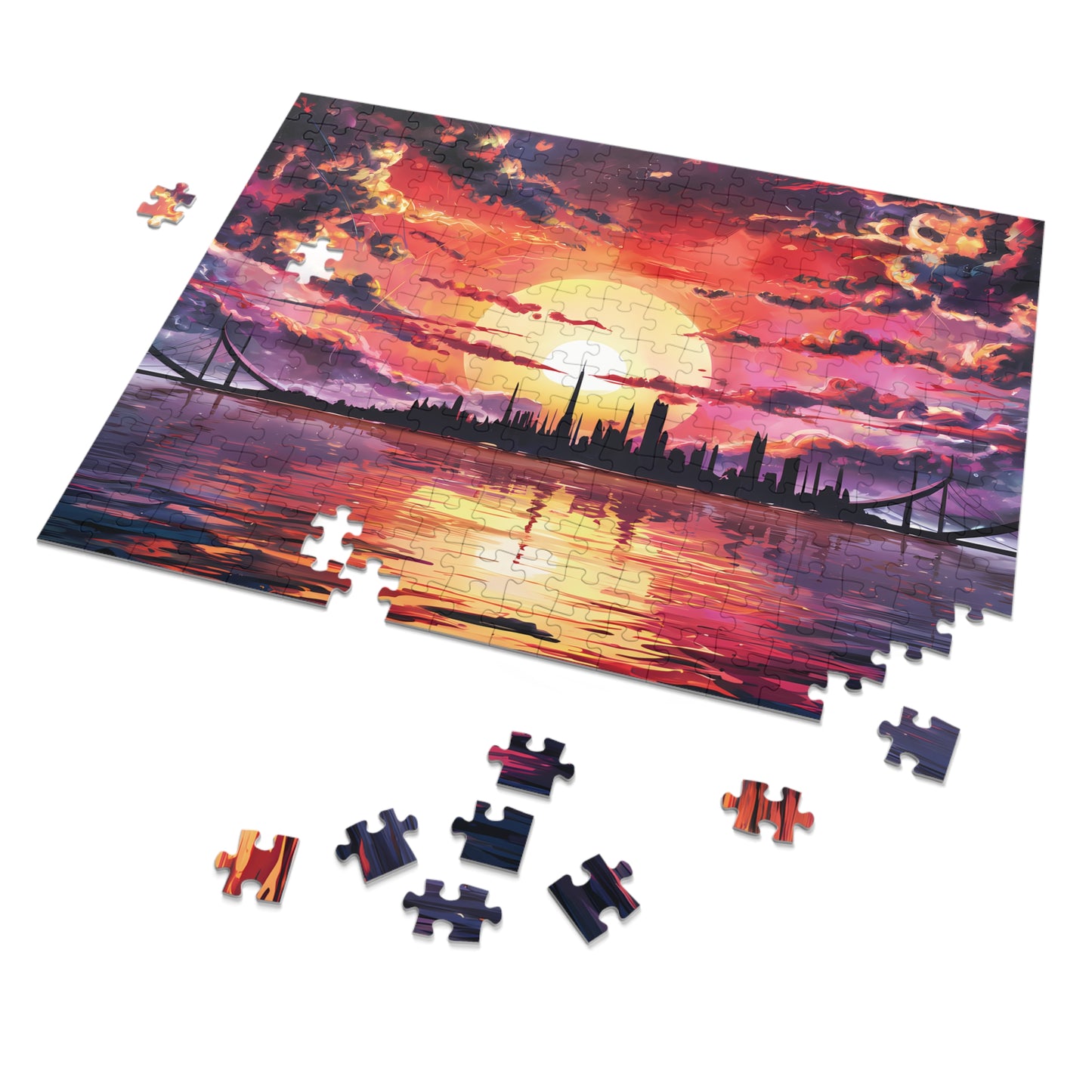 Anime Island City - Jigsaw Puzzle (30, 110, 252, 500,1000-Piece)