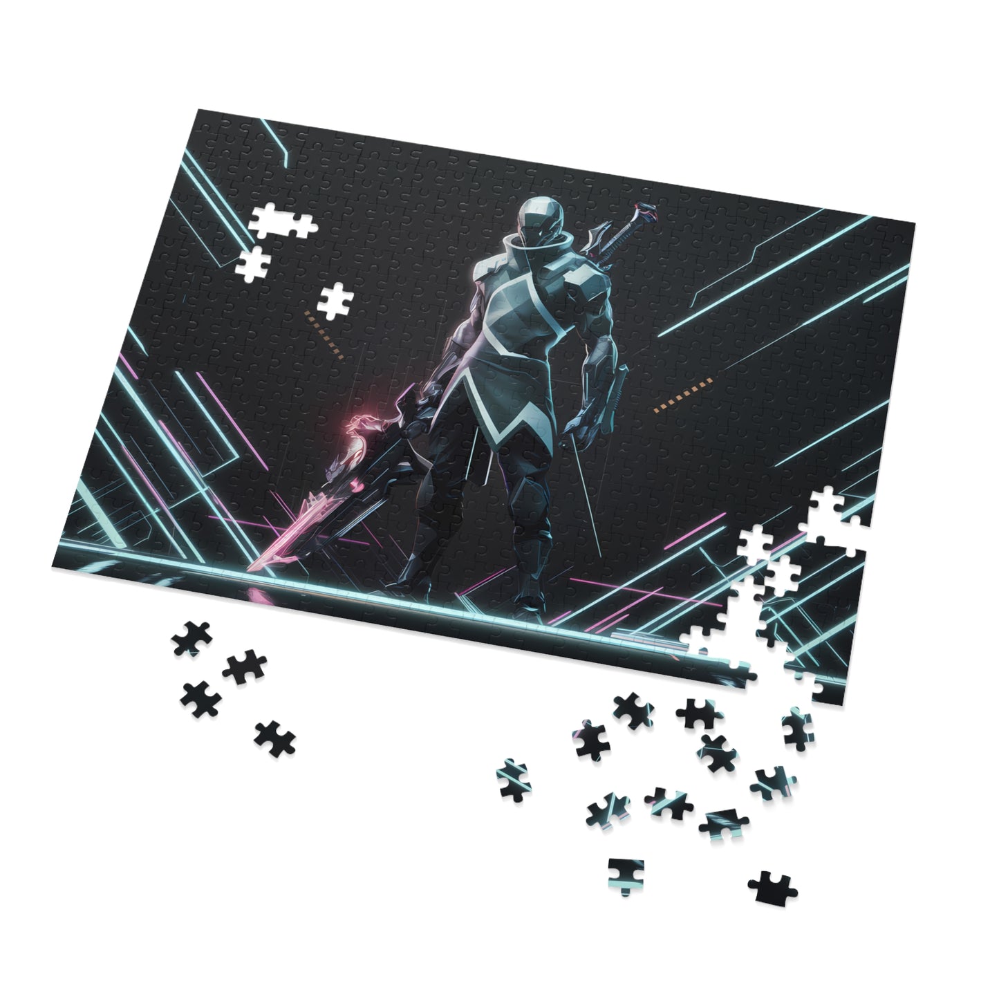 Cybernetic Blade Sentinel - Jigsaw Puzzle (30, 110, 252, 500,1000-Piece)