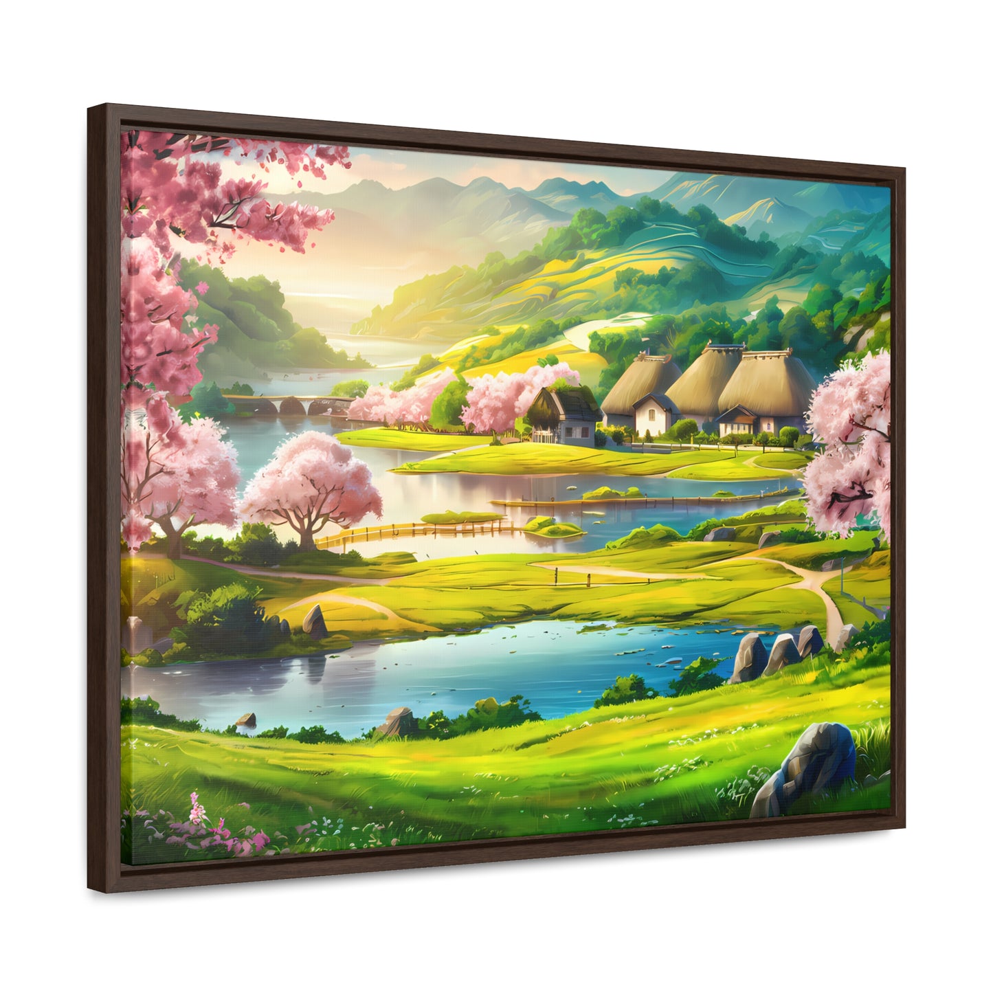 Serenity in Spring Meadows - Gallery Canvas Wraps, Horizontal Frame