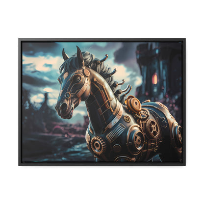 The Mechanical Steed of Dystopia - Gallery Canvas Wraps, Horizontal Frame