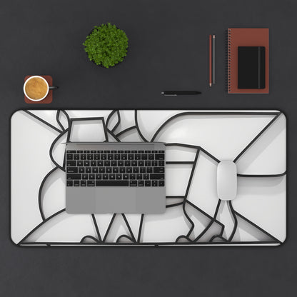 Geometric Lion Design - Desk Mat