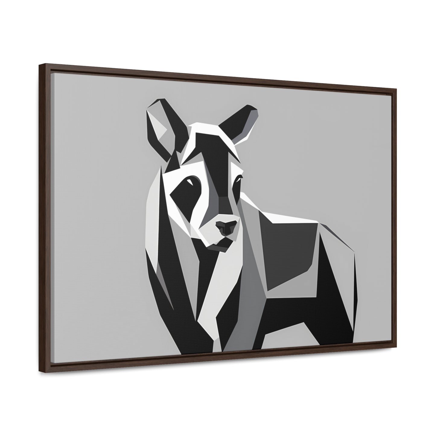 Monochrome Geometry - Gallery Canvas Wraps, Horizontal Frame