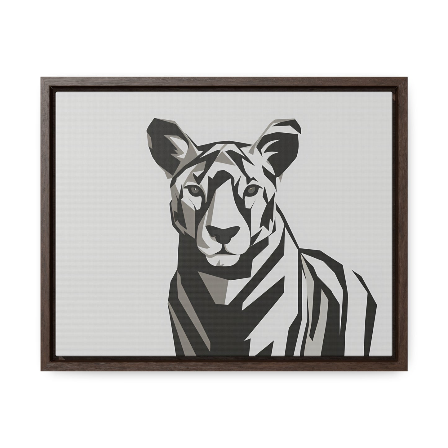 "Monochrome Majesty" - Gallery Canvas Wraps, Horizontal Frame