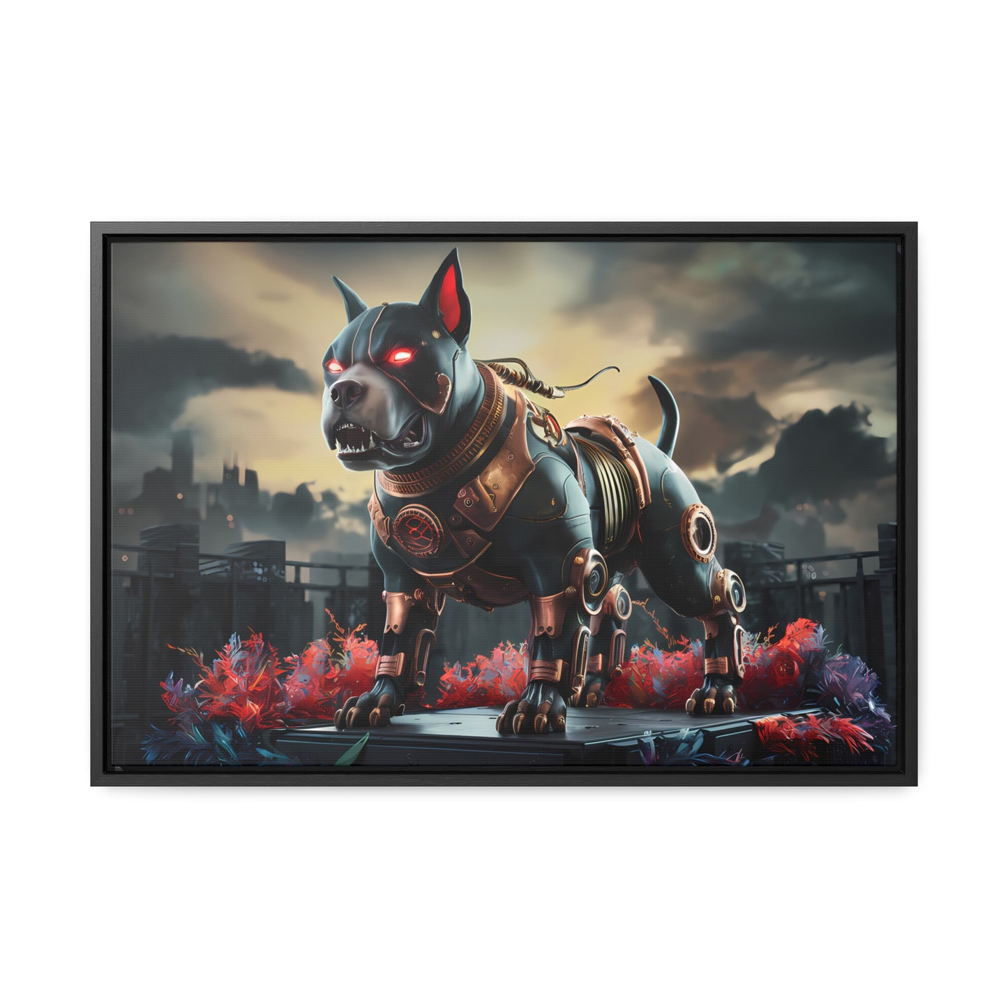 Cyberhound Sentinel - Gallery Canvas Wraps, Horizontal Frame