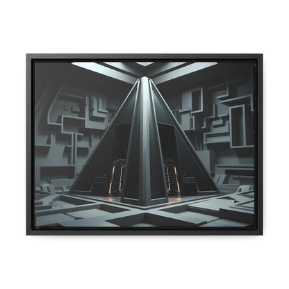 Sanctum of the Obsidian Pyramid - Gallery Canvas Wraps, Horizontal Frame