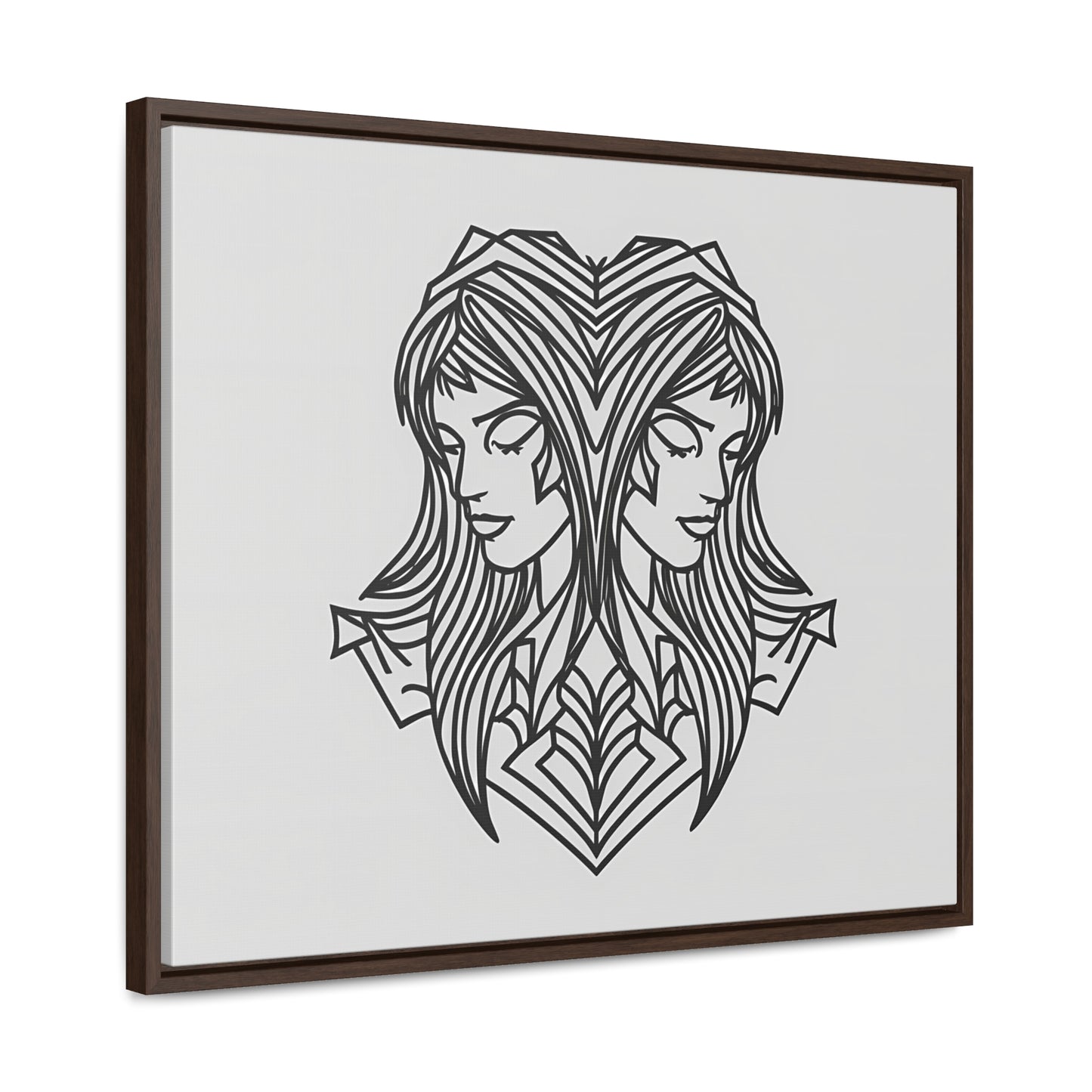 Dual Reflections - Gallery Canvas Wraps, Horizontal Frame