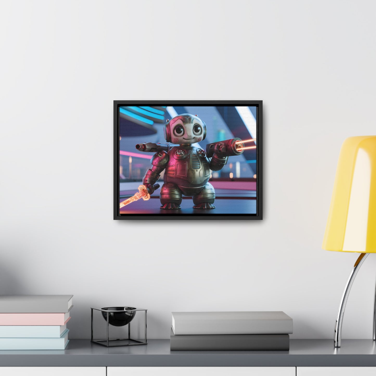 Galactic Guardian Bot - Gallery Canvas Wraps, Horizontal Frame