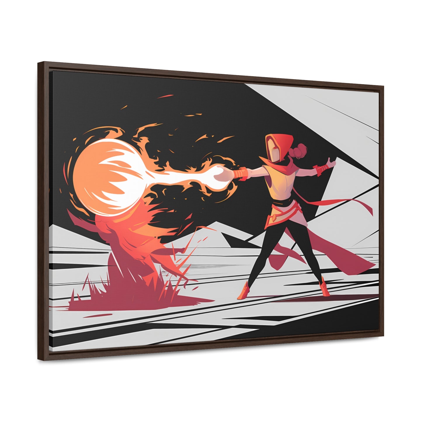 Conjuring the Firestorm - Gallery Canvas Wraps, Horizontal Frame