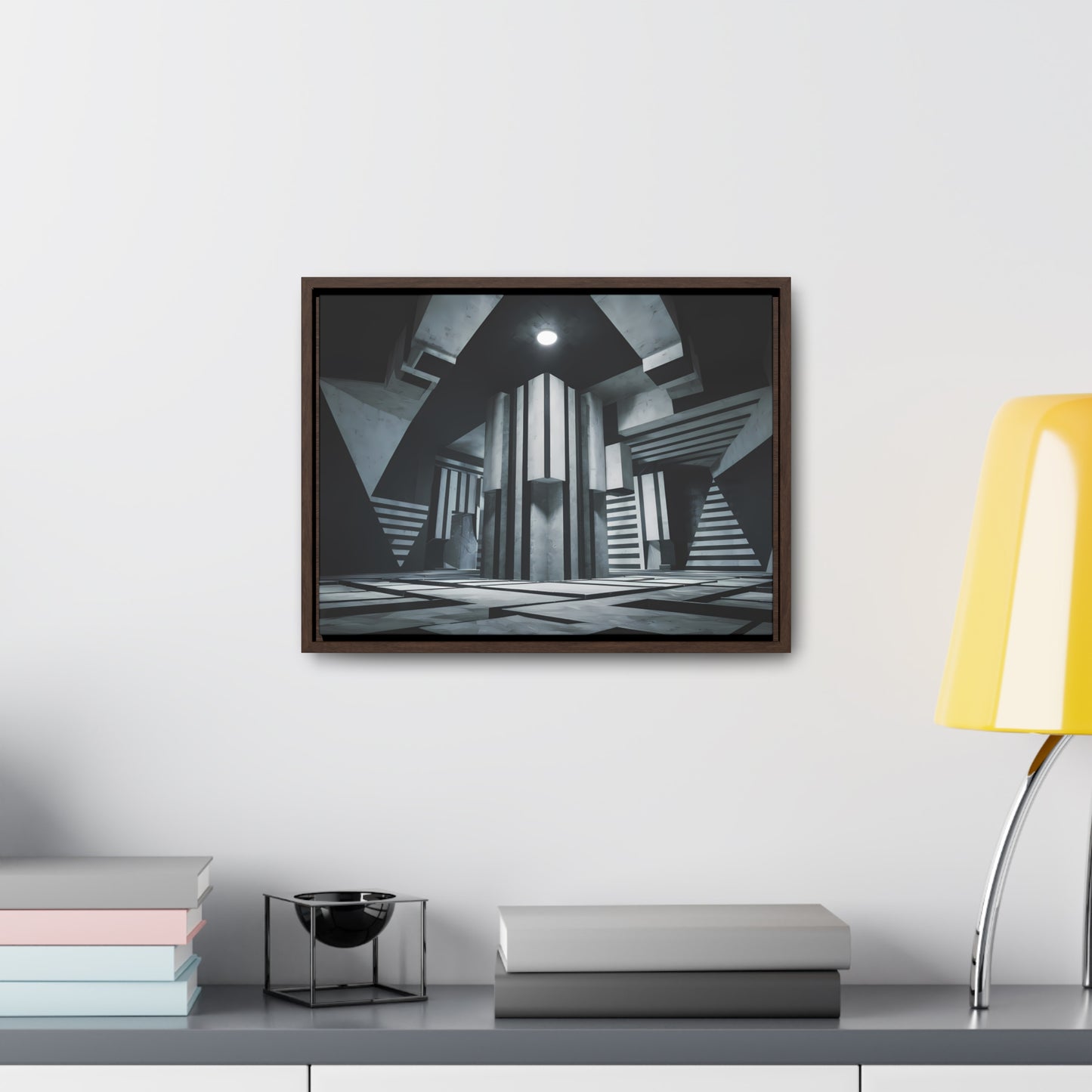 The Geometry of Shadows - Gallery Canvas Wraps, Horizontal Frame