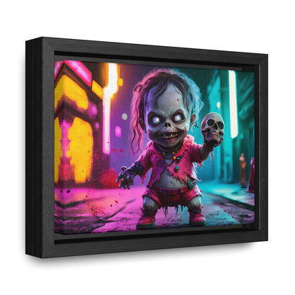 Nightmare in Neon City - Gallery Canvas Wraps, Horizontal Frame