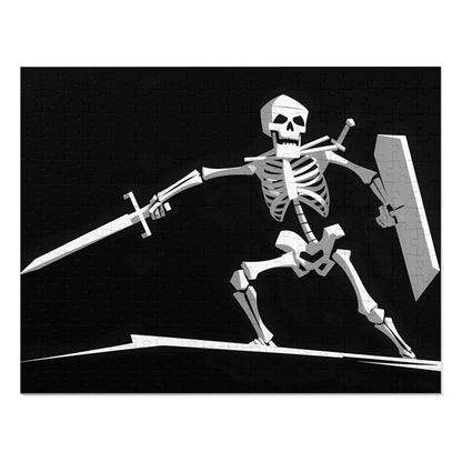 Skeleton Warrior in Battle Stance - Jigsaw Puzzle (30, 110, 252, 500,1000-Piece)