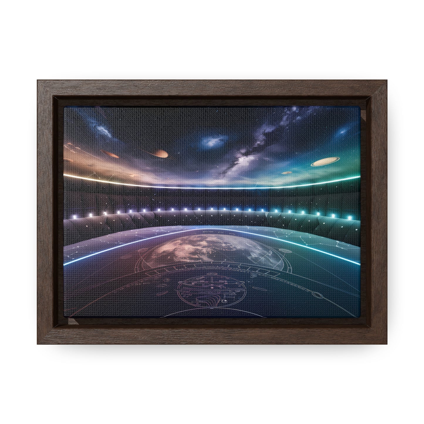 Stellar Observatory Nexus - Gallery Canvas Wraps, Horizontal Frame