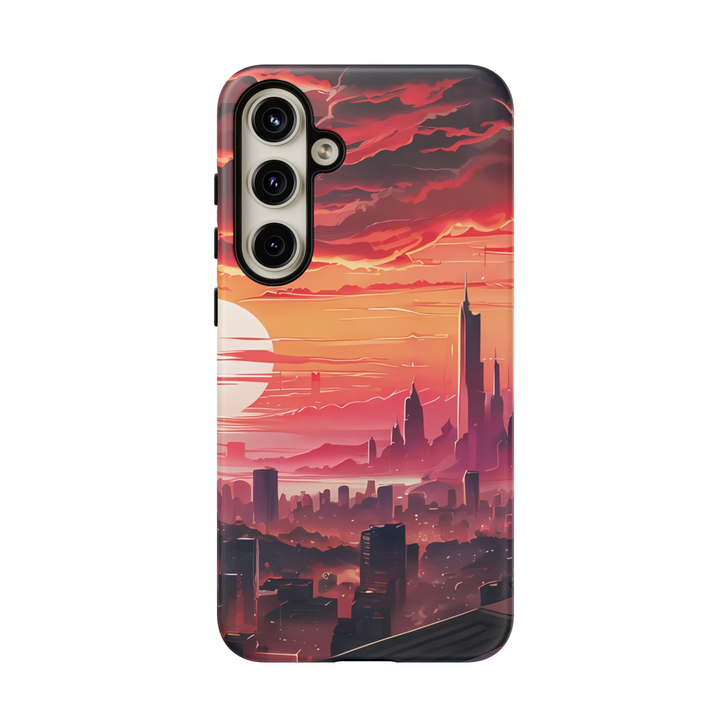 Anime City at Dawn - Smartphone Tough Cases