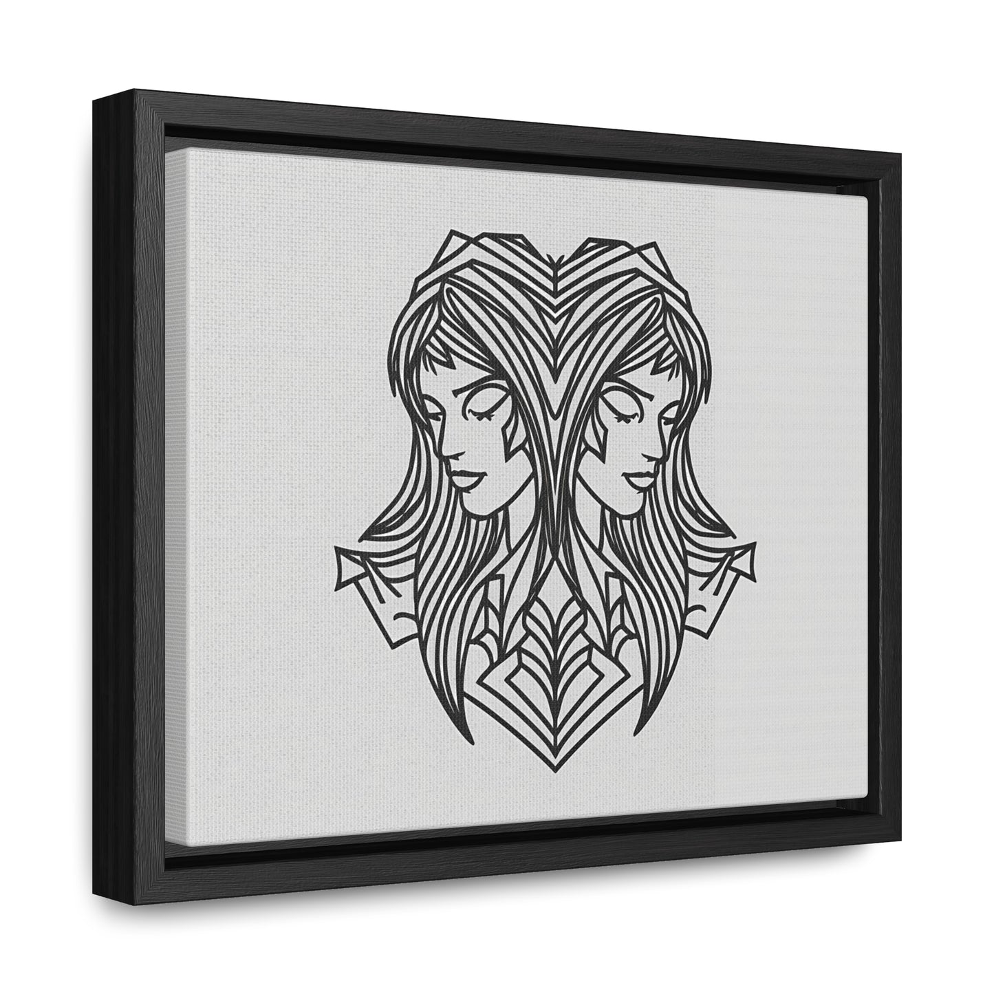 Dual Reflections - Gallery Canvas Wraps, Horizontal Frame