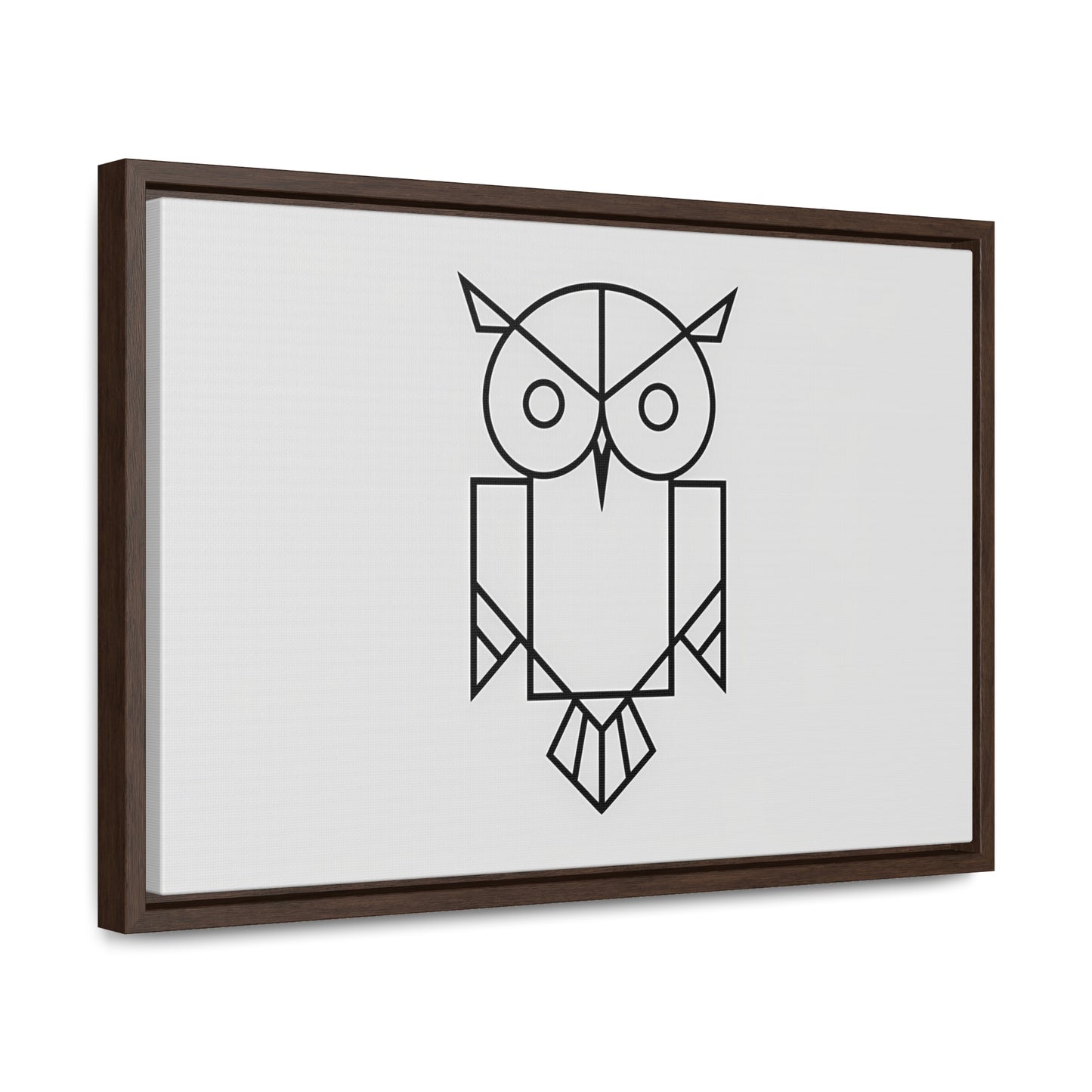 Geometric Owl - Gallery Canvas Wraps, Horizontal Frame