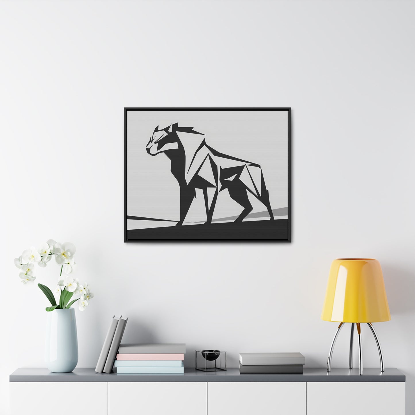 Geometric Beast - Gallery Canvas Wraps, Horizontal Frame