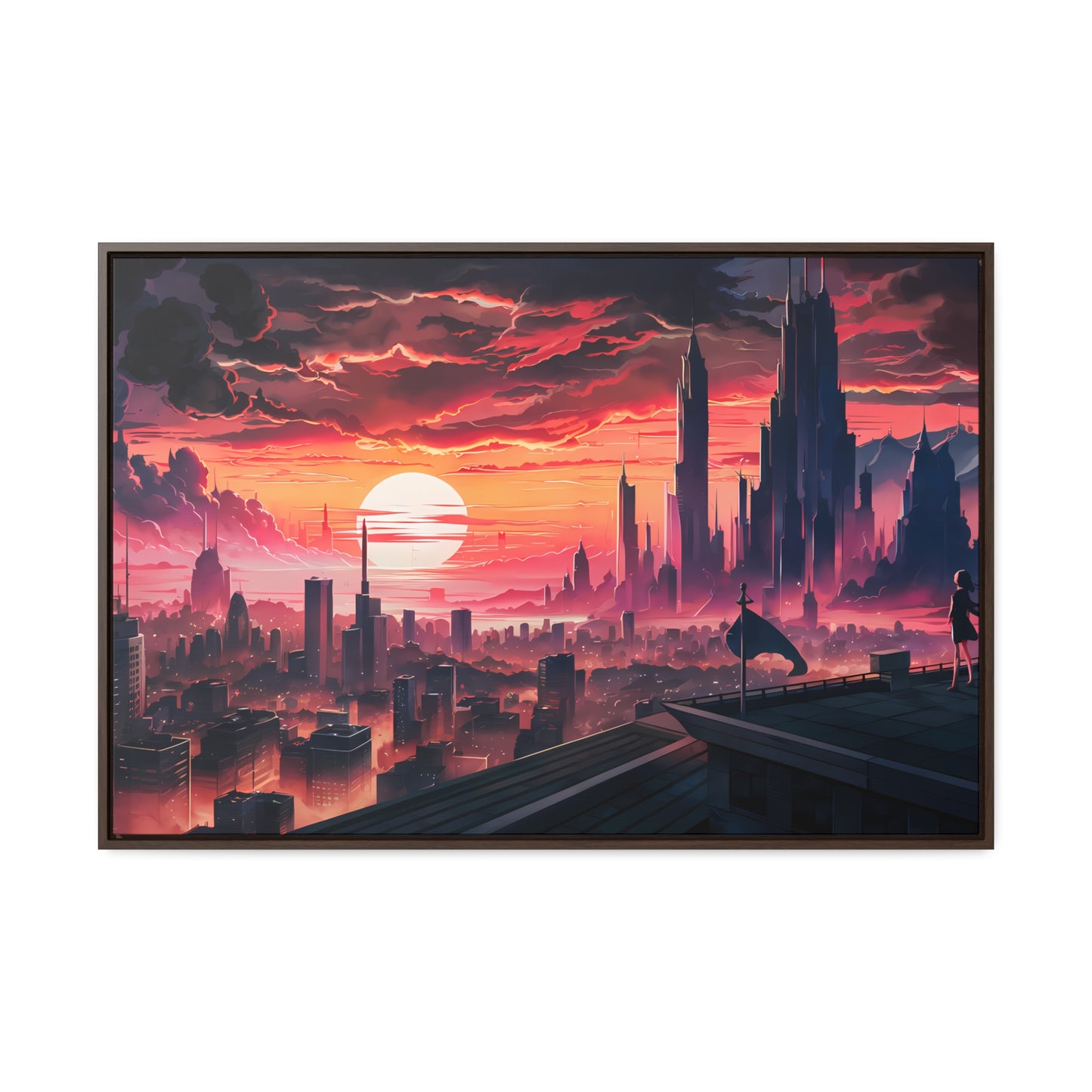 City of the Last Dawn - Gallery Canvas Wraps, Horizontal Frame