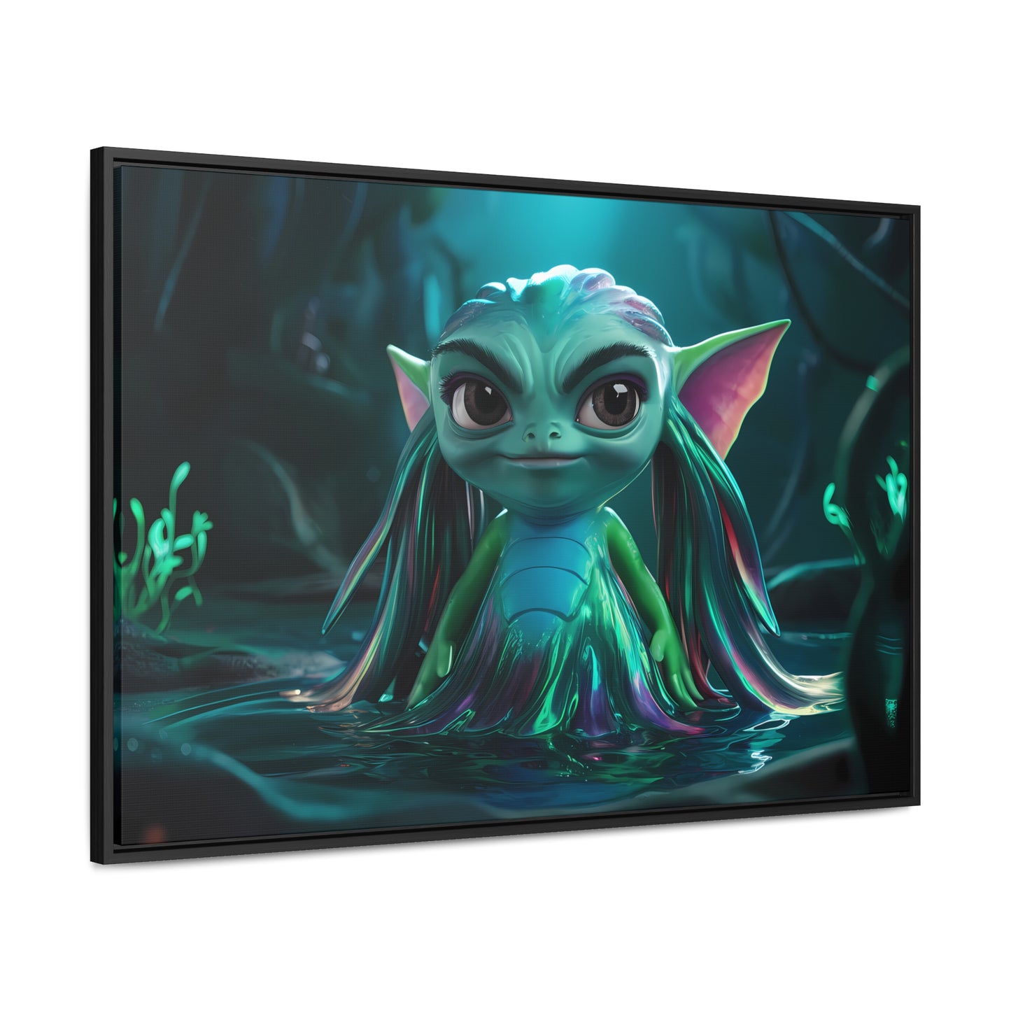 Guardian of the Enchanted Lagoon - Gallery Canvas Wraps, Horizontal Frame