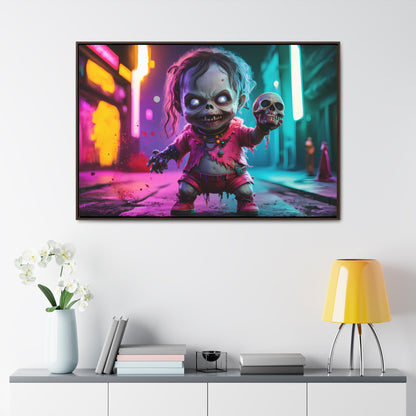 Nightmare in Neon City - Gallery Canvas Wraps, Horizontal Frame