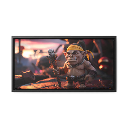 Goblin Warlord at Sunset - Gallery Canvas Wraps, Horizontal Frame